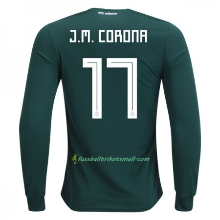 Fußballtrikots Mexiko J.M.Corona 17 WM 2018 Langarm Heimtrikotsatz kaufen